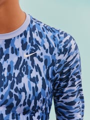 Nike Purple Animal Print Long Sleeve Bikini Set - Image 4 of 8