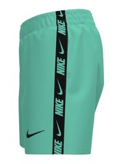 Nike Blue Breaker Logo Tape 4" Volley Shorts - Image 7 of 8