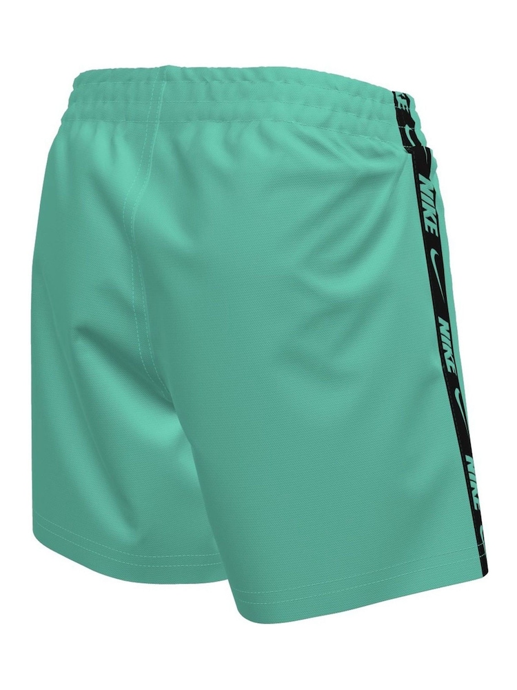 Nike Blue Breaker Logo Tape 4" Volley Shorts - Image 8 of 8