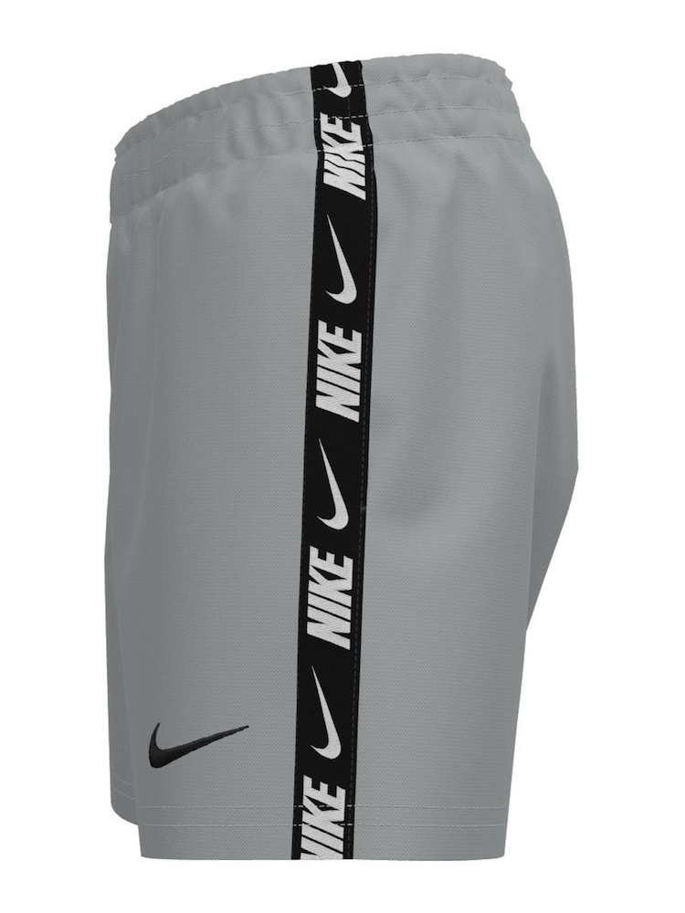 Nike Grey Breaker Logo Tape 4" Volley Shorts - Image 2 of 3