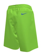 Nike Green Graphic Logo Swoosh 7 Inch Swim Shorts - Image 3 of 3