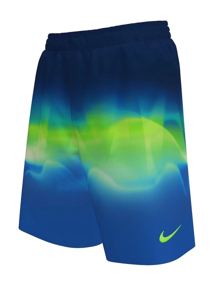 Nike Blue Fade Graphic 7 Inch Swim Shorts - Image 1 of 3