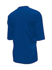 Nike Blue Sun Safe Solid Essentials Short Sleeve Rash Vest - Image 6 of 7