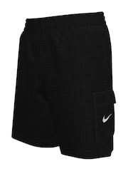 Nike Black Voyage Solid Essential 6" Volley Swim Shorts - Image 4 of 6