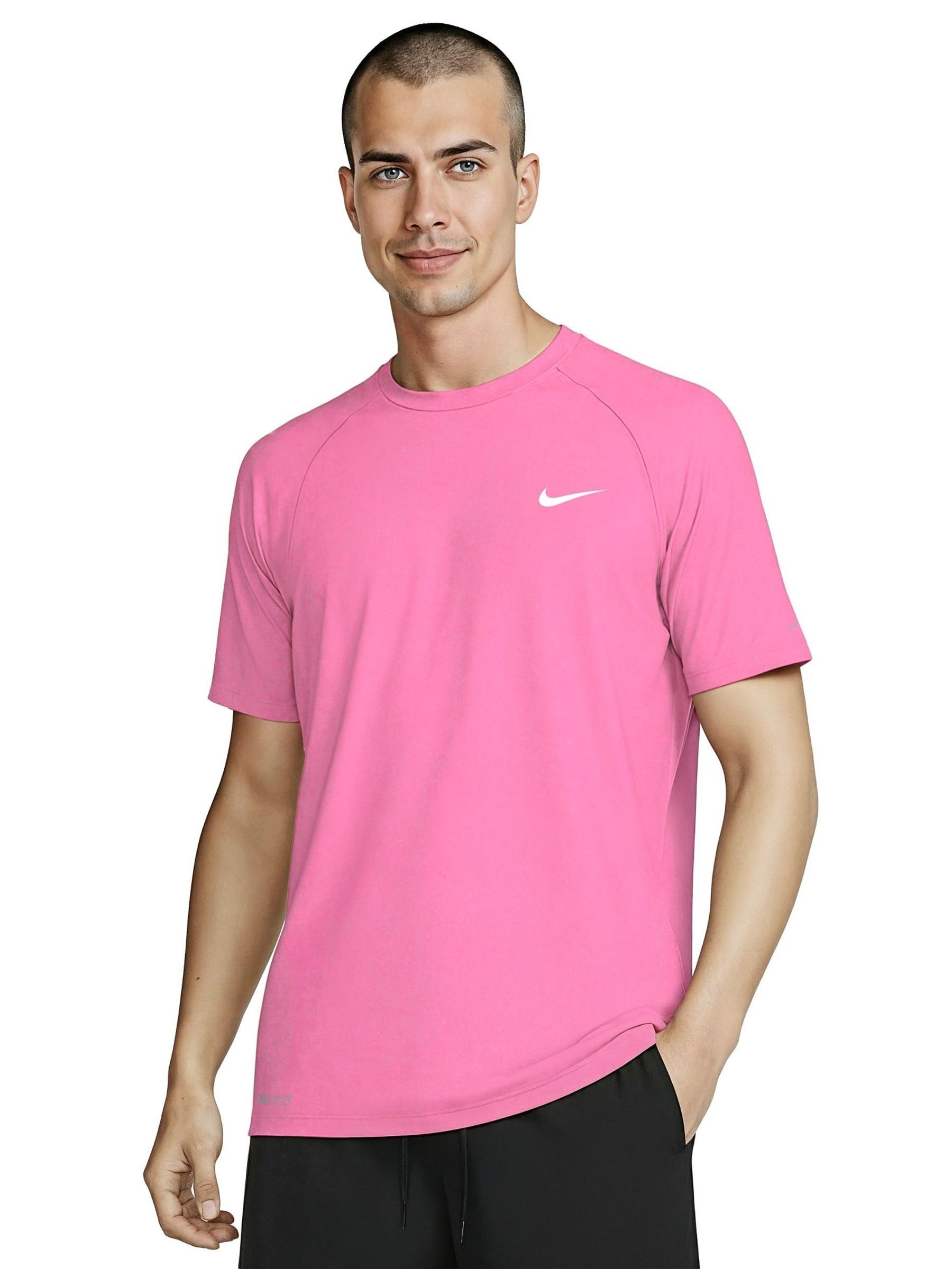 Next：日本 ピンク - Nike Dri-FIT Sun Safe 半袖 ラッシュガード from