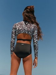 ブラック - Nike アニマルプリント長袖ビキニセット - 画像 2 / 8