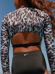 ブラック - Nike アニマルプリント長袖ビキニセット - 画像 5 / 8