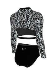 ブラック - Nike アニマルプリント長袖ビキニセット - 画像 7 / 8