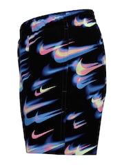 Nike Black Breaker Asteroid Print 4" Volley Swim Shorts - Image 6 of 7