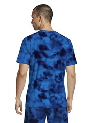 Nike Blue Tie Dye Print Short Sleeve Rash Vest - Image 2 of 6