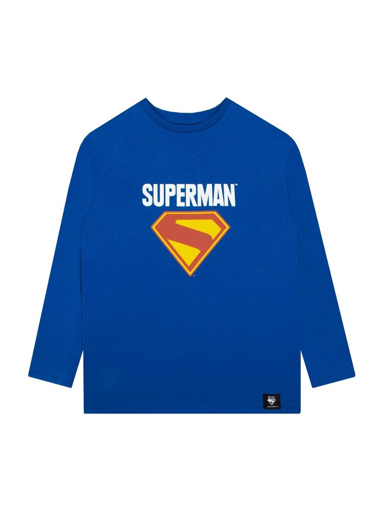 Character Blue DC Comics Superman Long Sleeve T-Shirt With Detachable Cape - Image 1 of 10