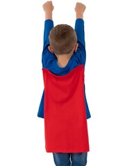 Character Blue DC Comics Superman Long Sleeve T-Shirt With Detachable Cape - Image 10 of 10
