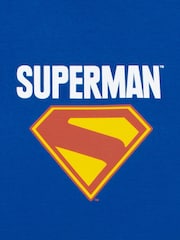 Character Blue DC Comics Superman Long Sleeve T-Shirt With Detachable Cape - Image 4 of 10