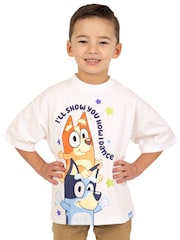 Character White Boys Bluey Boxy T-Shirt - Image 12 of 12
