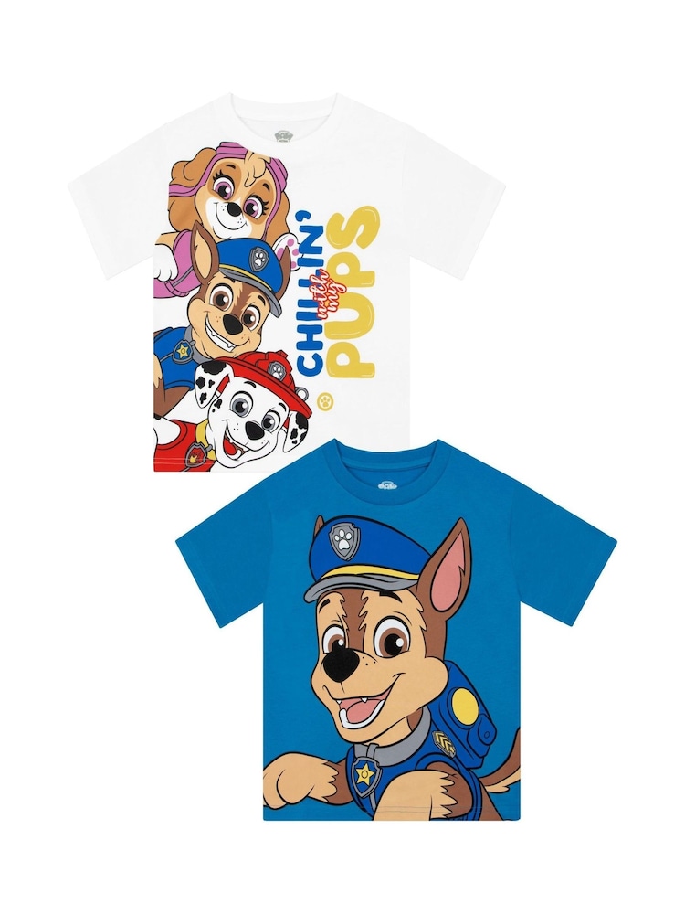 Character Blue Boys PAW Patrol T-Shirts 2 Pack - Image 1 of 12