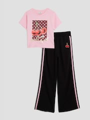 River Island Pink Girls Tracksuit Set - Image 1 of 5