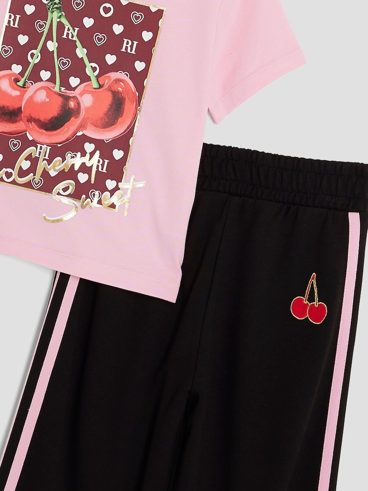 River Island Pink Girls Tracksuit Set - Image 5 of 5 River Island Pink Girls Tracksuit Set - Image 5 of 5