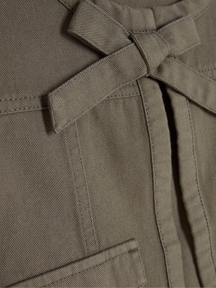 River Island Green Girls Waistband Gilet Cargo Set - Image 4 of 4