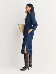 Emme by Marella Blue Emmsarta Denim Dress - Bild 2 von 6