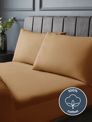 Silentnight Terracotta Cotton 40cm Extra Deep Fitted Sheet - Image 2 of 7