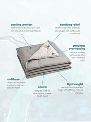 Silentnight Grey Restore Cooling Blanket Throw - Image 5 of 9