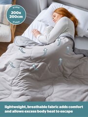Silentnight Grey Restore Cooling Blanket Throw - Image 6 of 9