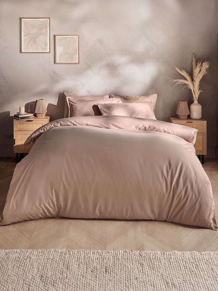 Silentnight Natural Cotton Rich T180 Washed Duvet Set - Image 1 of 7