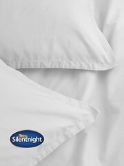 Silentnight White Cotton Rich T180 Washed Duvet Set - Image 3 of 7