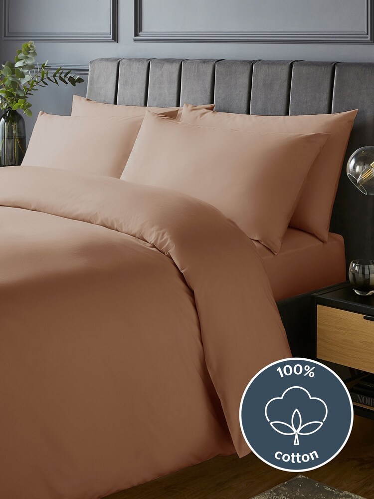 Silentnight Dusky Pink Pure Cotton Duvet Set - Image 2 of 9