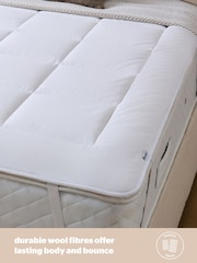 Silentnight White Wool Mattress Topper - Image 3 of 9