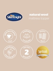 Silentnight White Wool Mattress Topper - Image 9 of 9