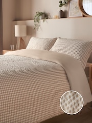 Silentnight Natural Supersoft Duvet Set Gingham - Image 2 of 7