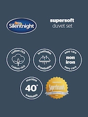 Silentnight Natural Supersoft Duvet Set Gingham - Image 7 of 7