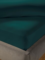Silentnight Teal Cotton 40cm Extra Deep Fitted Sheet - Image 1 of 7