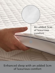 Sealy White Side Sleeper Memory Foam Mattress Topper - Image 5 of 10