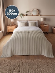 Silentnight Natural Quilted Bedspread - Image 6 of 8