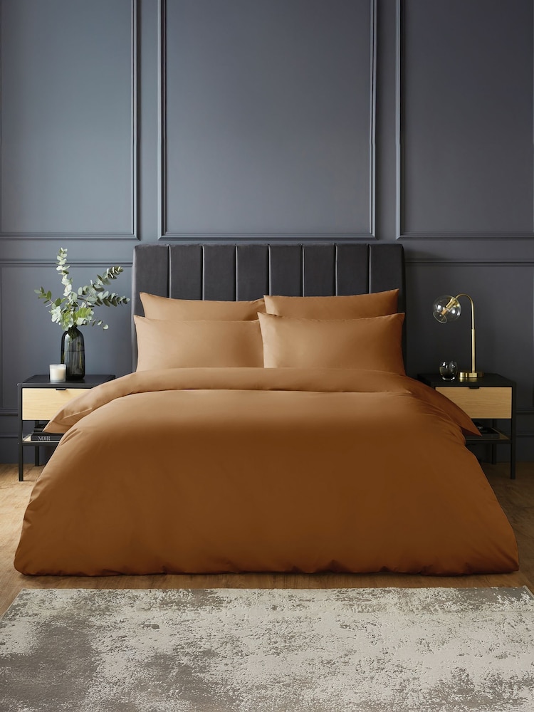 Silentnight Terracotta Pure Cotton Duvet Set - Image 1 of 9