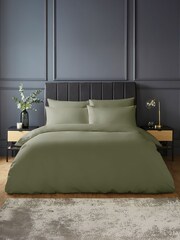 Silentnight Sage Pure Cotton Duvet Set - Image 1 of 9