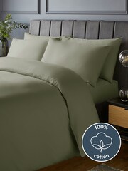 Silentnight Sage Pure Cotton Duvet Set - Image 2 of 9