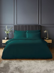 Silentnight Teal Pure Cotton Duvet Set - Image 1 of 9