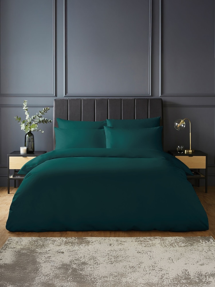 Silentnight Teal Pure Cotton Duvet Set - Image 1 of 9