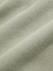 Sage Green Supersoft Peached Essentials Crew Neck Seam Detail Sweatshirt - Image 2 of 8