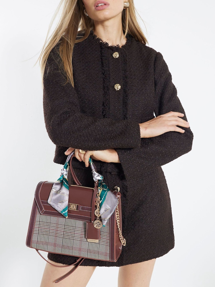 River Island Check Charm Tote Bag - Slika 7 iz 7