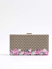 River Island Brown Floral Morgan Collaboration Cliptop Purse - Image 2 of 5
