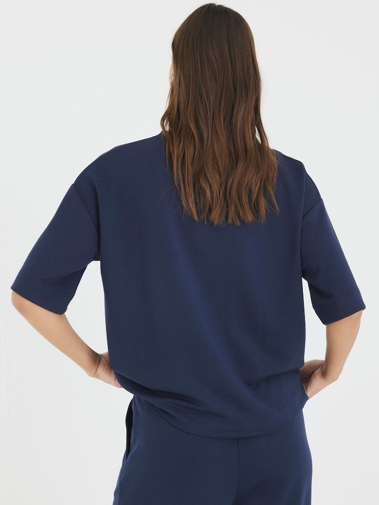 River Island Blue Premium Boxy T-Shirt - Image 2 of 4