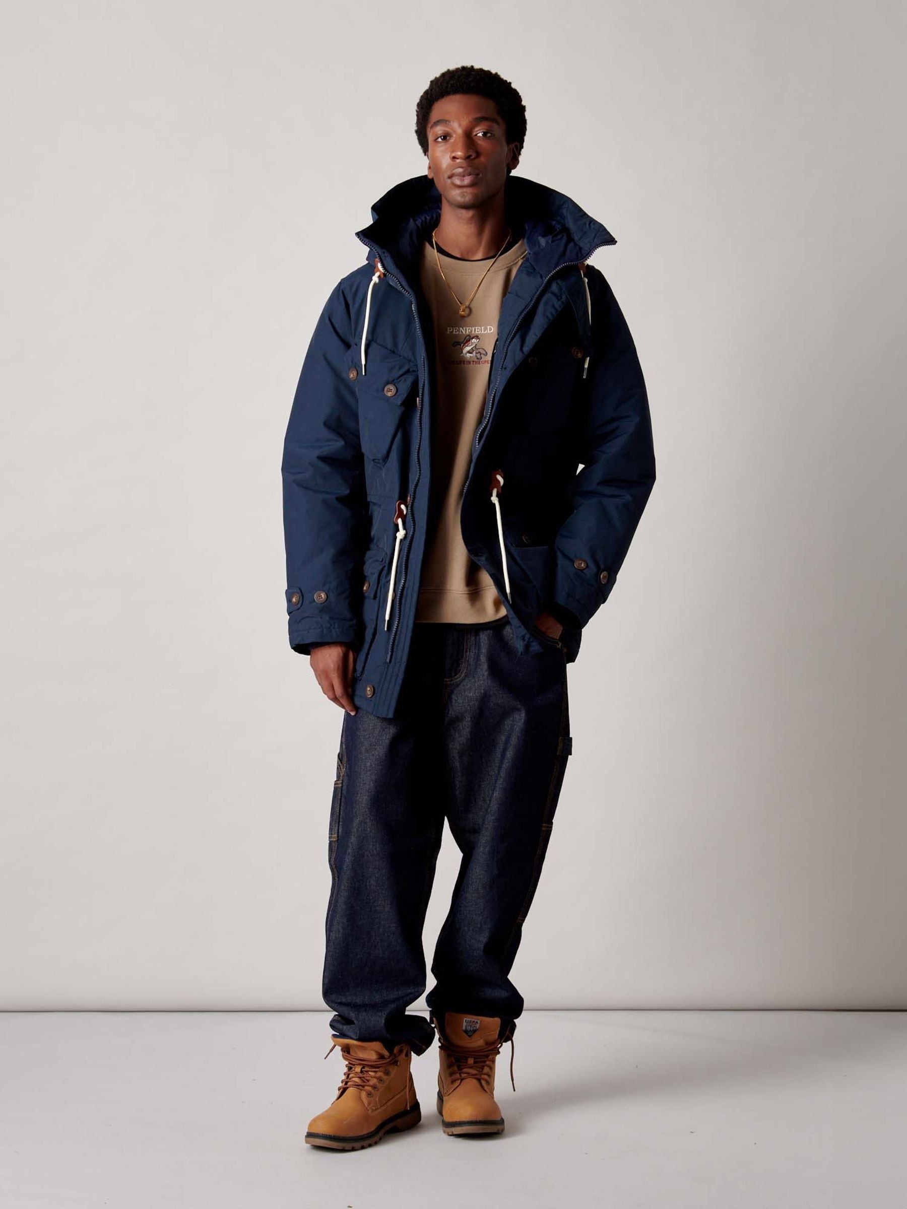 Buy Penfield Blue Mens Mountain Parka from Next USA