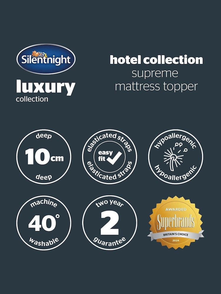 Silentnight White Hotel Collection 10m Topper - Image 10 of 10