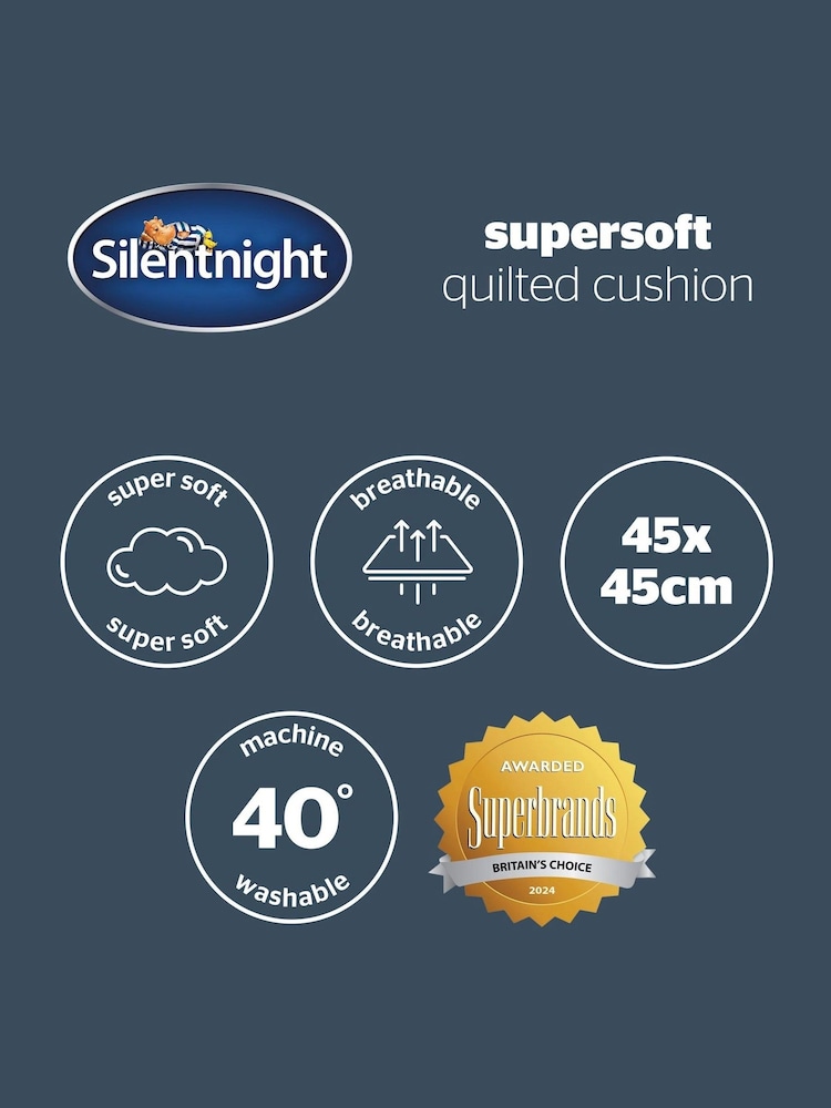 Silentnight Natural Quilted Cushion - Image 9 of 9