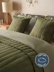 Silentnight Green Quilted Cushion - Image 4 of 9