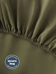 Silentnight Sage Cotton Rich T180 Washed Fitted Sheet - Image 3 of 6